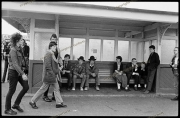 Mods, Skinheads and Punks on Southend Beach Front.  August Bank Holiday 1979.