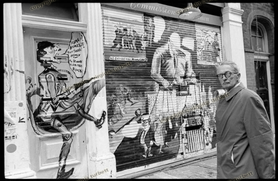 Outside James St squat, Covent Garden