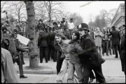 Police apprehend demonstrators at Anti-NF demo, Leicester