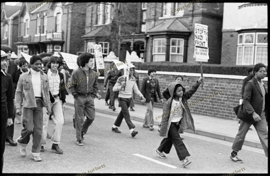 Black and Asian Youth at Anti-NF demo