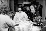 John Taylor and studio engineers in Maison Rouge Studios, London