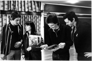 Paul Weller and Bruce Foxton of The Jam with Garry Bushell