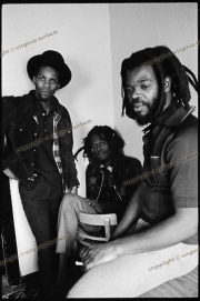 Jah Shaka, Gregory Isaacs and friend (Buddy)