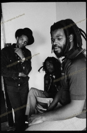 Jah Shaka, Gregory Isaacs and friend (Buddy)