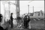 Youth in demolition site, 4//2/79