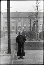 Boy in flares, Govan Streets