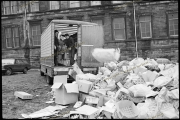 Men dumping rubbish during bin strike