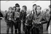 Punks on the Sid Vicious Memorial March, February 1980.