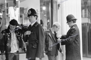Punks.  London.   Oxford St. Police.