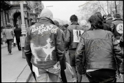 Punks on the Sid Vicious Memorial March, February 1980.