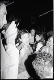 Mick Jagger.  Charlie Watts.   jerry Hall.  Stray Cats gig.