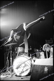 Stray Cats Brian Setzer. Slim Jim Phantom.  Venue.  London.  20.8.80