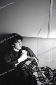 Bono backstage in Brussels October 1980